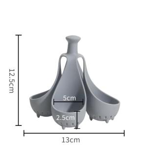 4/6 Holes Silicone Egg Boiler Rack Freestanding Egg Boiler Household Steamed Egg Tray Cooker Kitchen Portable Storage Gadget