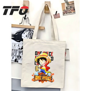 TFO Tote Bag One Piece the Straw Hat Pirates Monkey D. Luffy Versatile Ideal for College School
