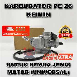 KARBURATOR PE 26 ASLI KEIHIN CARBURATOR PE26 BUAT SEMUA JENIS MOTOR (UNIVERSAL) ASLI ORIGINAL KEIHIN