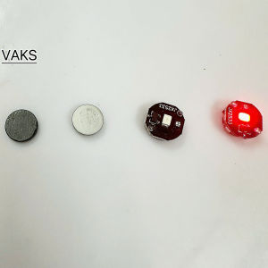 1 cái Chip LED nam châm 10mm ĐỎ không chớp sử dụng cho tượng nhỏ mô hình