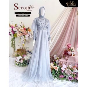 GAMIS BRUKAT TILE SEROJA EXCLUSIVE DRESS GAMIS PESTA MODEL TERBARU