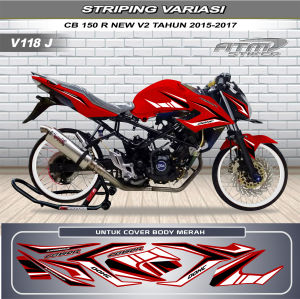 Stiker striping variasi honda cb 150 r new tahun 2015-2017