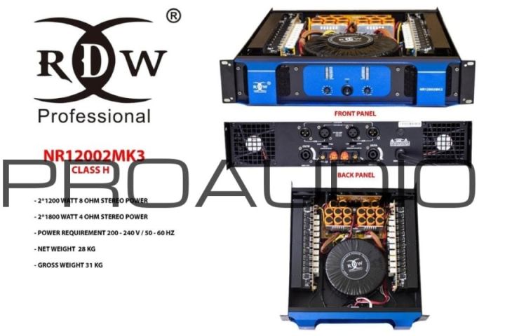 POWER AMPLIFIER NR12002MK3 / NR 12002 MK3 RDW PROFESSIONAL ORIGINAL