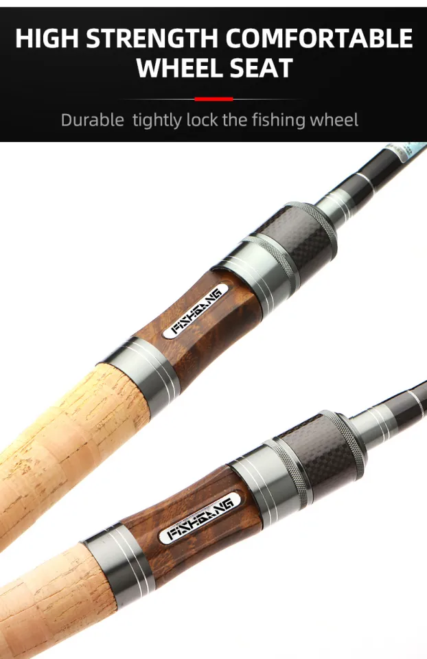 S1 PRO, Fishing rod, Spinning rod, ALL FUJI GUIDES Rings, Carbon rod, 5.6MM top ring, L+ action, lenght:1.8M/1.98M/2.1M