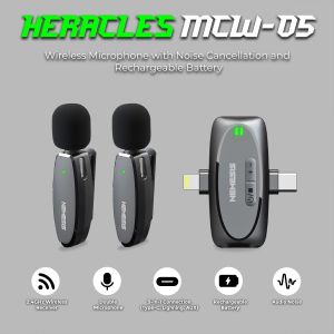 NYK Nemesis Microphone Wireless 2.4GHz Clip On 3 in 1 HERACLES MCW-05