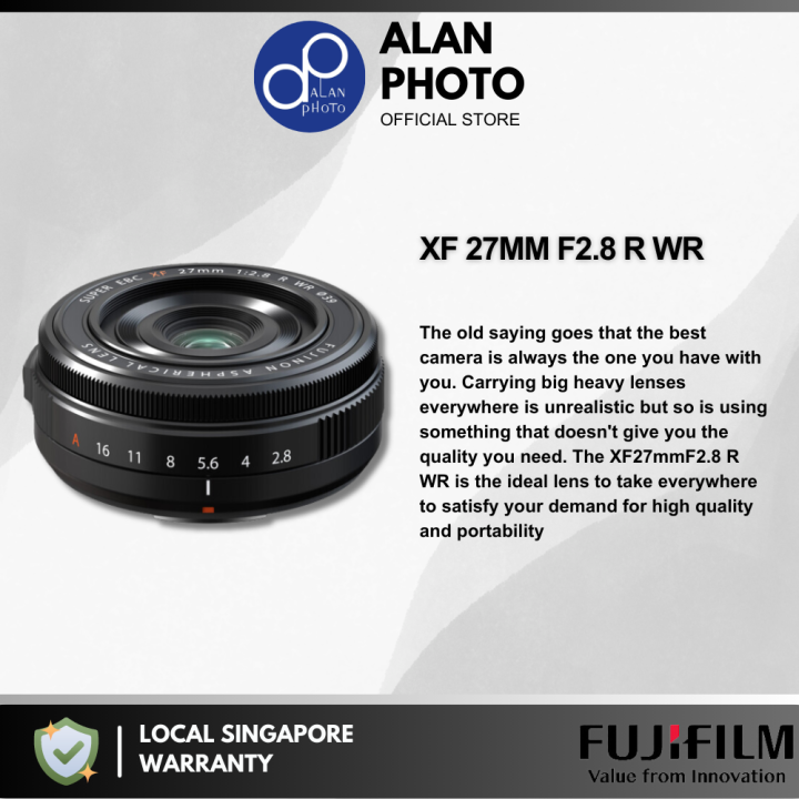 FUJIFILM XF 27mm F2.8 R WR Lens | Fujifilm Singapore