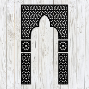Hiasan dinding Mihrab masjid / mushola kaligrafi Islami Kubah Aesthetic