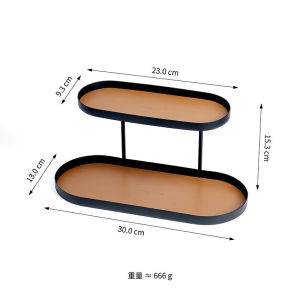 （SG IN STOCK）LORDWEY Entrance Iron Art Jewellery Organiser Leather Storage Tray Rack Cosmetic Perfume Organizer Rack