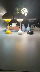 Đèn Nụ Cảm Ứng Macaron Đơn Giản Đan Mạch   Đèn Bàn Phòng Khách Phòng Ngủ LED Đèn Ngủ Nấm Trang Trí Không Khí