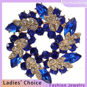 [COD] liuchuanbing Jewellery Women Brooches Scarf Bling Bling Rhinestone Flower Brooch Pins