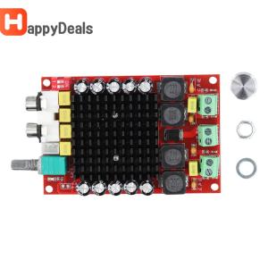 โมดูลแอมพลิฟายเออร์สเตอริโอช่องคู่ XH-M510 DC14-34V TDA7498คลาส D ประสิทธิภาพสูงสำหรับลำโพงกิจกรรมโฮมเธียเตอร์