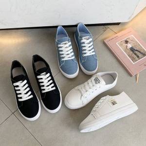 ใหม่ พร้อมส่งจากไทย รองเท้าผ้าใบ รองท้าผ้าใบน่ารักๆ รองเท้าแฟชั่นเกาหลี รองเท้าผ้าใบหญิงQP005