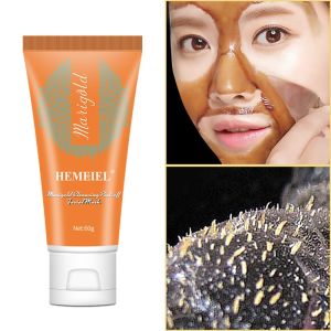 HEMEIEL - Marigold Cleansing Peel Off Facial Mask 60g Anti Allergic Mengangkat Komedo Wajah Mencerahkan Kulit Melembabkan Kulit Mencegah Kulit Kering Meningkatkan Kontrol Oksidasi Melembutkan Kulit Kering anti radang Centella Asiatica