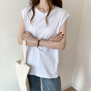Womens Basic Sleeveless T-Shirt / Kaos Lekbong Wanita Korean TT114