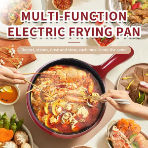1.2L Mini Stainless Steel Grade Multi Cooker With Steamer Electric Frying Pan pot rice pot/MS