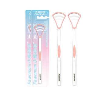 小鹿妈妈舌苔清洁器刮舌苔刷刮舌板 Fawnmum Double Effect Care Tongue Scraper 2pcs