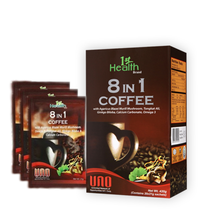 UNO Coffee 8 in 1 (3 sachet) for Weight Loss, Prevents Osteoporosis