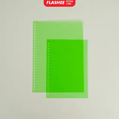 Flashee Sampul Binder Sekolah Ukuran A4 B5 A5 Cover Binder Warna Transparan Plastik PP Lentur