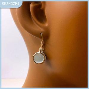 【SHANGZE4】 Cổ Điển Handmade Gốm Teacup Bông Tai Cho Phụ Nữ Men Cup Bông Tai Đồ Trang Sức Quà Tặng