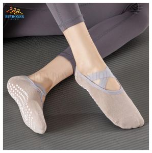 BUYBOXER SHOP 1pair Yoga Socks Womens Socks Cotton Professional Anti-slip Silicone Indoor Fitness Dancing Beginner Pilates Sports Socks