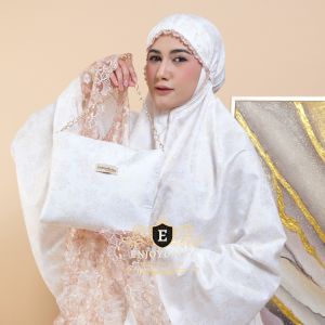 ENJOYDAILY - Mukena Dewasa 2in1 Renda Mewah Katun Super Foil Premium Nyaman Muslim Motif Cantik