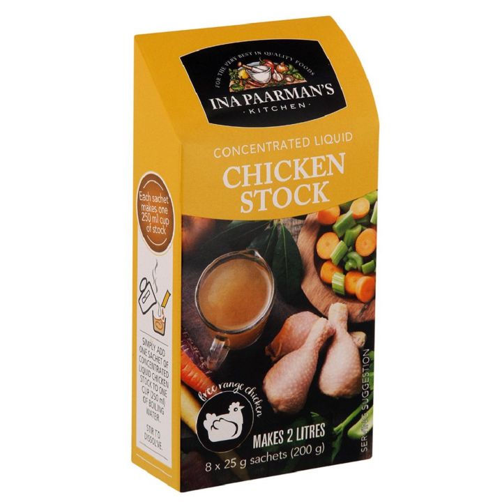 Ina Paarman's Liquid Chicken Stock Concentrated Liquid, 200g (Assorted) Lazada