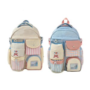 กระเป๋าเป้สะพายหลังที่สวยงามสำหรับเด็กผู้หญิงกระเป๋าเป้สะพายหลังน่ารักสไตล์ญี่ปุ่นกระเป๋าเป้สะพายแบบลำลองกระเป๋านักเรียนนักเรียนกระเป๋าเดินทาง