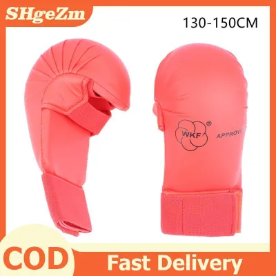 SHgeZm Karate Gloves Thumb Protection Model MMA Grappling Mitts Hand Guard for Training and Competition