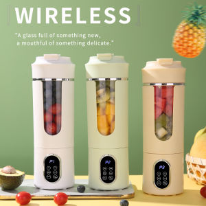 2025 New Household Charging MINI Crushed Ice 530ML Electric Juicer Powerful Motor 450ML Large Capacity Digital Display Juice Cup2026
