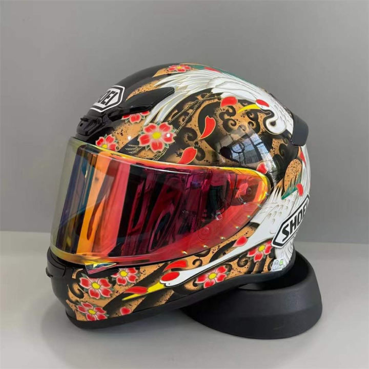 SHOEI Z7 Crane Pattern Full Face Helmet SHOEI Motorcycle Riding Helmet  Unisex Motorcycle Helmet Lightweight Impact Resistance Helmet Abs Composite  Shell Helmet - Lazada | Lazada PH