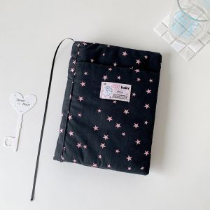 CHTM32 Star Print Book Sleeve Portable Notebook Cover Cute DIY Journal Protector Students