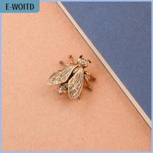 【E-WOITD】 1 Piece Miniature Simulation Insect Desk Ornament Brass Bee Figurines Table Tea Pets Antique Copper Crafts Home Decoration