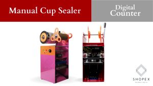 *CTEA Manual Cup Sealer with Counter