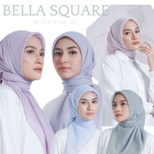 KERUDUNG SEGIEMPAT BELLA SQUARE POLLYCOTON. JILBAB BELLA SQUARE. HIJAB BELLA TERLENGKAP