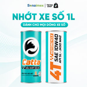Nhớt Xe Máy CATTA 10W40 API SL MA2 Lon 1L Cho Xe Số Wave Future Sirius Dream Cub