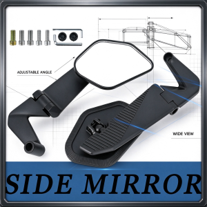 【FAST DELIVERY】Wind Wing V6 Rotating Side Mirror Alloy Stem Universal 14*9Cm Wide View Stealth FOLDABLE Side Mirror