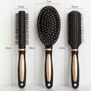 BỘ 3 LƯỢC CHẢI TÓC CAO CẤP COMBO | Hair Brush Gỡ Rối Massage Da Đầu Chống Rối Tạo Kiểu Salon