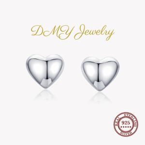 DMY Jewelry 925 Silver Earrings Hypoallergenic Korean Fashion Original Love Jewelry