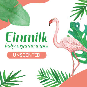Einmilk Premium Organic Wet Wipes: Gentle & Moist Baby Cleaning Wipes