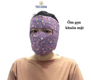 Khẩu Trang Ninja Nin Ja Nữ Vải Tole Mềm Che Kín Mặt Chống Nắng Chống Gió Bụi