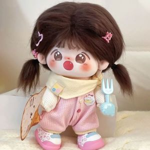 YOUSHI TOP ผ้ากันเปื้อน ชุดตุ๊กตาผ้าฝ้ายขนาด 20 ซม. ชุดจั๊มสูท ลายกระต่าย ชุดตุ๊กตาน่ารัก ของเล่นตุ๊กตาเสื้อผ้า แต่งตัว ชุดตุ๊กตาผ้าฝ้าย ตุ๊กตาผ้าฝ้ายขนาด 20 ซม.