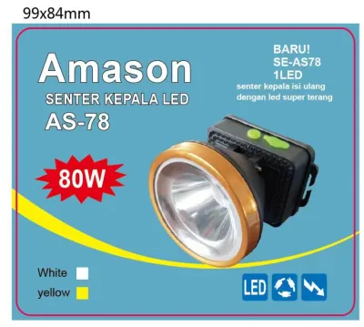 Senter Lampu Kepala Heam Lamp Nyala Putih Kuning 35Watt