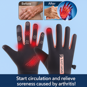 Titanium Ion Gloves Titanium Ion Arthritis Gloves Dense Weave Process Cold Weather Gloves Padded Thin Fleece Lining