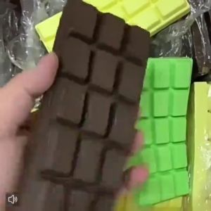 CuddleCove Chocolate Squishy Toy Decompression Stress Relief Soft Squeeze Chocolates Bar Fidget Toys