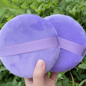 13CM Purple Oversized Dry Powder Puff Makeup Brush Big Powder Puff