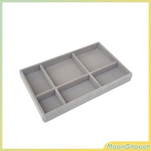 M.G Stackable Jewelry Drawer Organizer Velvet Trays Showcase Holder Storage for Necklace Ring Earring