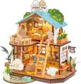 Robotime Rolife 1:24 Puppy's Cozy Villa DIY Miniature Wooden House toys for kids Boy Girls Gifts. 