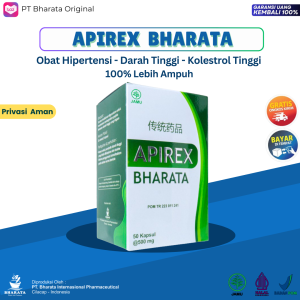 Obat Darah Tinggi Ampuh - Hipertensi - Kolestrol Tinggi - Kontrol Darah | Apirex Bharata Garansi 100% Original