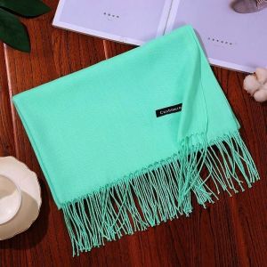 SBY Syal Korea Wanita Pria Bahan Cashmere Fashion Immitation Scarf Wool Winter Autumn Musim Semi Dingin Motif Polos Bahan Kasmir Tebal Nyaman Sejuk DIngin Ukuran panjang 200cm lebar 65cm