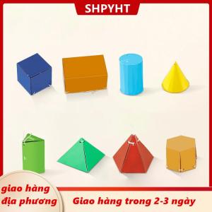 [COD] SHPYHT Giao hàng địa phương Kéo chuỗi 3D hình học cuốn sách học tập 3D hình học cuốn sách học tập với bện dây thiết kế dạy khối lượng & diện tích bề mặt công thức